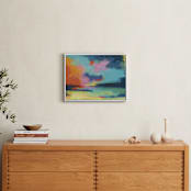 "IndianSummer" - Art Print in Sky Blue by AlisonJerry - In a Room