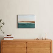 "Fall Abstract Seascape" - Art Print in Rust by Caryn Owen - In a Room