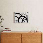 "Mountain Shadows No. 2" - Art Print in Shadow Black by Christina Flowers - In a Room