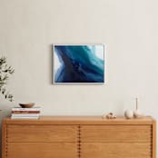 "Caribbean Silk" - Art Print in caribbean blue/teal by Teodora Guererra - In a Room