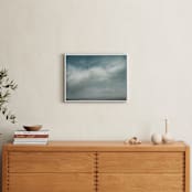 "Whisper in the Snow" - Art Print in teal green by Kelly Money - In a Room