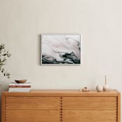 "Ethereal Flow" - Art Print in Ocean Sunset by Melanie Severin - In a Room