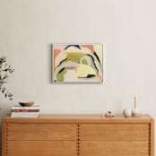 "Field Memories" - Art Print in Strawberry by Eunmee Studio - In a Room