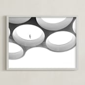 "In Flight" - Art Print in Black & white by Angie McMonigal - Framed