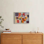 "Quilted journey" - Art Print in Warm Earthtones by Jacquelyn Sloane Siklos - In a Room