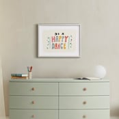 "happy dance" - Art Print in Melon Pink by Angel Walker - In a Room