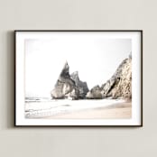 "Praia da Ursa" - Art Print in Storm Gray by Hi Uan Kang Haaga - Framed