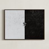 "negative-positive" - Art Print in black by Jacob Loafman - Framed