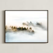 "Revealing I" - Art Print in Seaweed Green by Tania Medeiros - Framed
