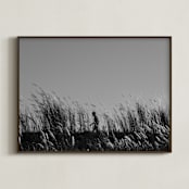 "Flight and Hike II" - Art Print in Dusk by Alaric Yanos - Framed
