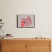 "lean on me" - Art Print in hug by Maja Cunningham - In a Room