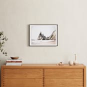 "Praia da Ursa" - Art Print in Storm Gray by Hi Uan Kang Haaga - In a Room