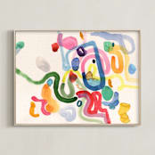 "Daydreaming II" - Art Print in Ivory by Sumak Studio - Framed