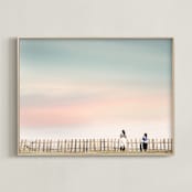 "Balcony of Dreams" - Art Print in Creamy by David Michuki - Framed
