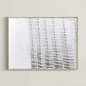 "Shape and Shadow" - Art Print in Stone white by Emily Kariniemi - Framed