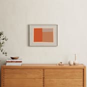 "Come And Stay With Me III" - Art Print in Albers Orange by Alain Castoriano - In a Room
