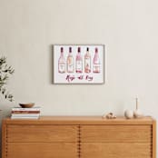 "Rose All Day" - Art Print in Rose Pink by Kelsey McNatt - In a Room