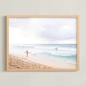 "North Shore" - Art Print in Surf by Jill Means - Framed