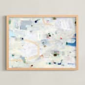 "parcel" - Art Print in Denim by Lindsay Megahed - Framed