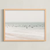 "Next To You In Malibu" - Art Print in Seascape Green by Summer Strauch - Framed
