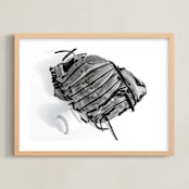 "Ball Game" - Art Print in ball by Lindsay Kelly Art - Framed