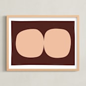 "Yoruba-1-01" - Art Print in earthy colors by Alain Castoriano - Framed