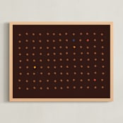 "Yoruba-5-01" - Art Print in earthy colors by Alain Castoriano - Framed