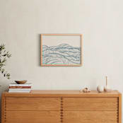 "Rolling Hills" - Art Print in Sage Hills by Jayne Alfieri - In a Room