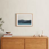 "Landscape 2" - Art Print in Ocean Blue by lulu and isabelle - In a Room