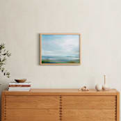 "Lagoon" - Art Print in Soft Sage by Roberta Hoiness Art - In a Room