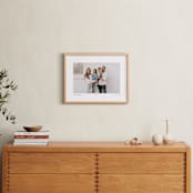 "With a Heart: Landscape Framed Photo" - Framed Photo in Taupe by Laura Hamm - In a Room