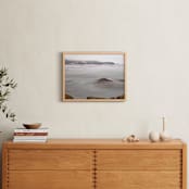 "Peaceful Ocean" - Art Print in Foggy grey by NSMARK - In a Room