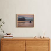 "A Time To Reflect" - Art Print in Golden Shoreline by Cindy Gillett - In a Room