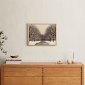"Winter's Silence" - Art Print in Bark Brown by Gray Star Design - In a Room