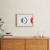 "Abstract No.17" - Art Print in Bubblegum pink by Francesca Iannaccone - In a Room