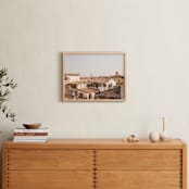 "verona rooftops" - Art Print in rusty brick by Crystal Lynn Collins - In a Room