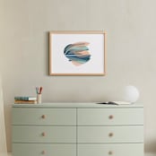 "tissue seagrass" - Art Print in peach by Carrie Moradi - In a Room