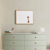 "Hello up there!" - Art Print in savanna gold by Alicia Abla - In a Room