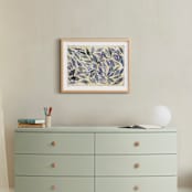 "Handle with care" - Art Print in Delicate Plumbago by Bethania Lima - In a Room