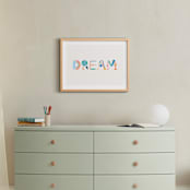 "DREAM DREAM" - Art Print in Rainbow by SunLee Art - In a Room