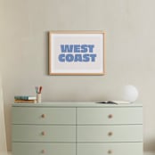 "Coast Vibes III" - Art Print in Coastal Blue by Itsy Belle Studio - In a Room