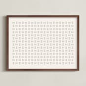 "Weaving 1" - Art Print in Sand by Yohaku Oshima - Framed
