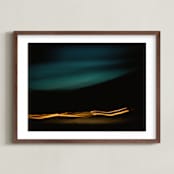 "Night Drive" - Art Print in Neon Lights by Rachel Marie Keba - Framed