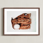 "All Star" - Art Print in Leather by Alicia Abla - Framed