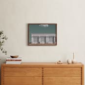 "oil change" - Art Print in verdigris by Maja Cunningham - In a Room