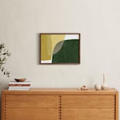 "spatial divide one" - Art Print in citron by Carrie Moradi - In a Room