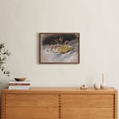 "Yellow Bowl" - Art Print in Goldenrod by Lorent and Leif - In a Room
