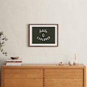 "Little Explorer Flag" - Art Print in Pine Green by Darby McGuire - In a Room
