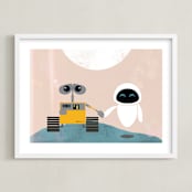 "out there" - Art Print in Sandstorm by Maja Cunningham - Framed