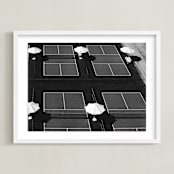 "Game Time" - Art Print in Asphalt by LindseyErin - Framed
